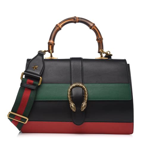 gucci dionysus bamboo medium black|Dionysus medium top handle bag in black patent leather .